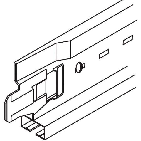 Armstrong Silhouette 1/4" Bolt Slot White 12' Main