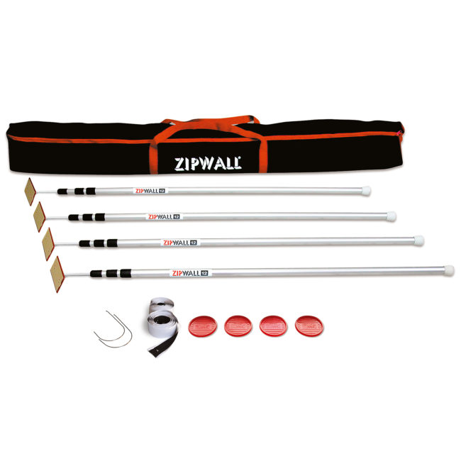 ZipWall 12' Kit 4 Poles