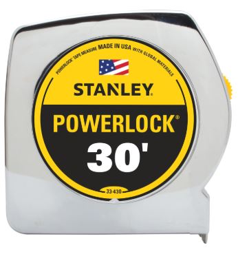 Stanley PowerLock Tape Measure 30'