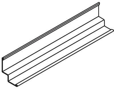 Armstrong Step Molding 9/16"x3/8"x10' White