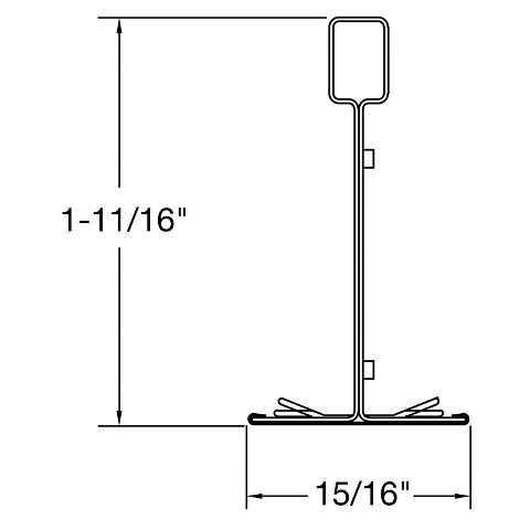 Armstrong Extruded Aluminum Clean Room 15/16"x 12'