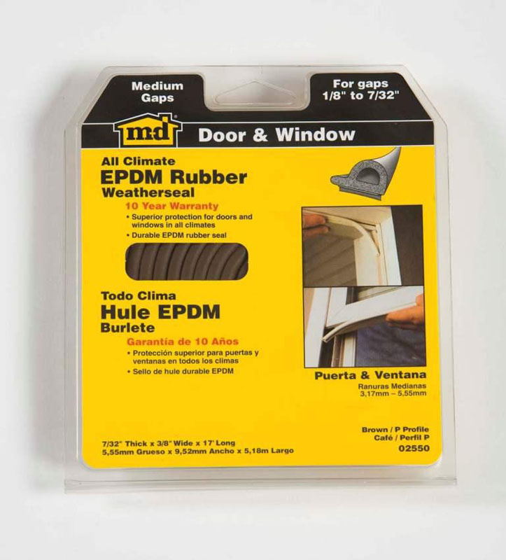 Rubber Window Seal Brown  2 ea 8'6