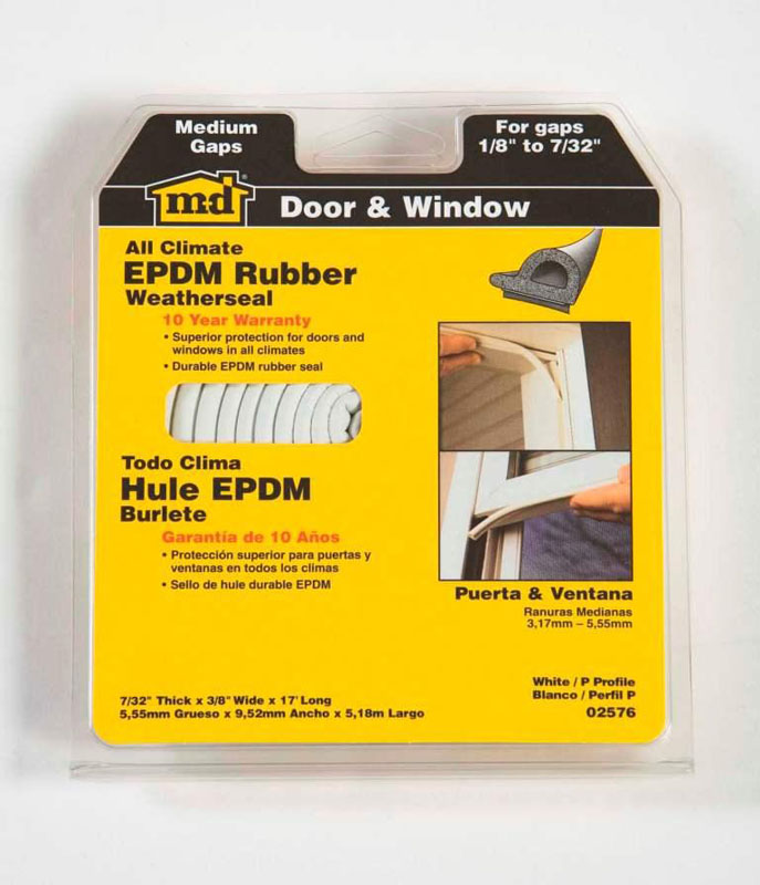 Rubber Window Seal White 2 ea 8'6" Strips