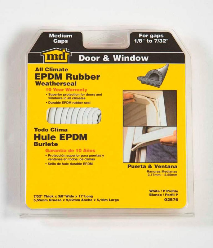 Rubber Window Seal White 2 ea 8'6