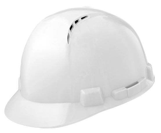 Briggs Short Brim Hard Hat Vented (White)