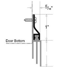 Visco Triple Door Sweep 5/8"x36' Aluminum