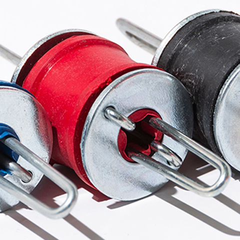 Resilmount Red Deflection Hangers 65# 3/16