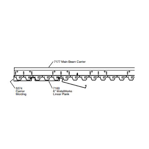 Armstrong MetalWorks Carrier 12' Main Beam