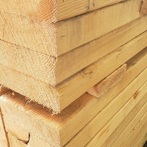 Kiln Dried Lumber 2"x12"x12'