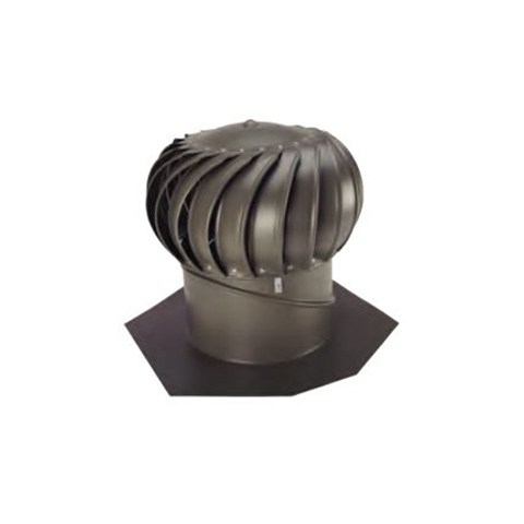 Lomanco BIB12BL Turbine Roof Vent Black